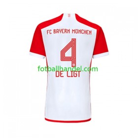 Herre Fotballdrakter Bayern München Matthijs de Ligt 4 Hjemme 2023-24 Kortermet